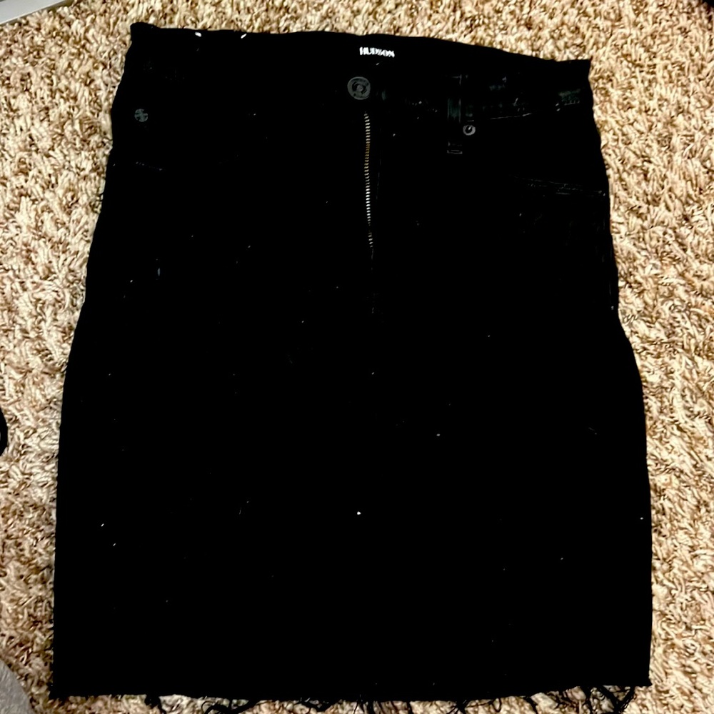 hudson black mini skirt size 26
